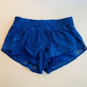 Lululemon City Sky Run By Shorts Royal Blue Mesh
